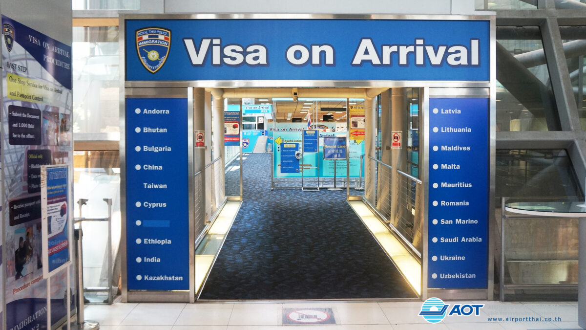 thailand visa on arrival at suvarnbhumi airport